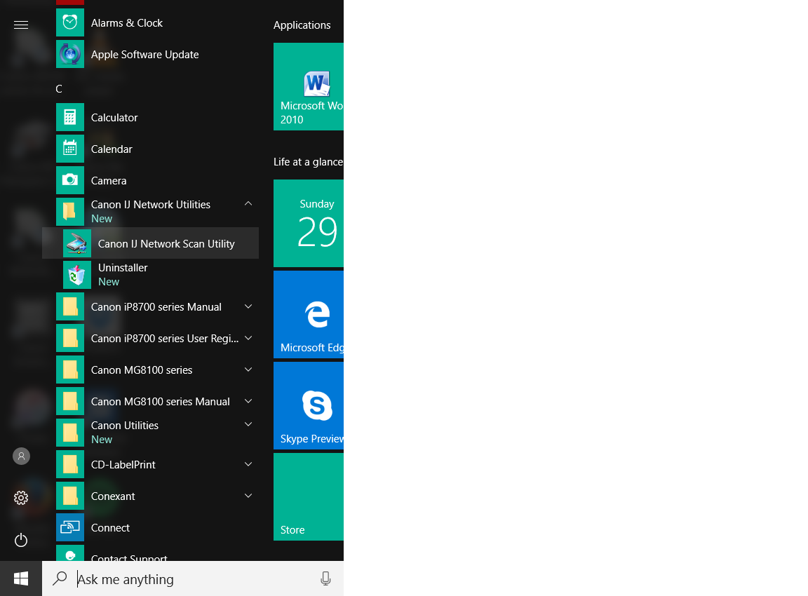 cannot scan from printer Canon Community