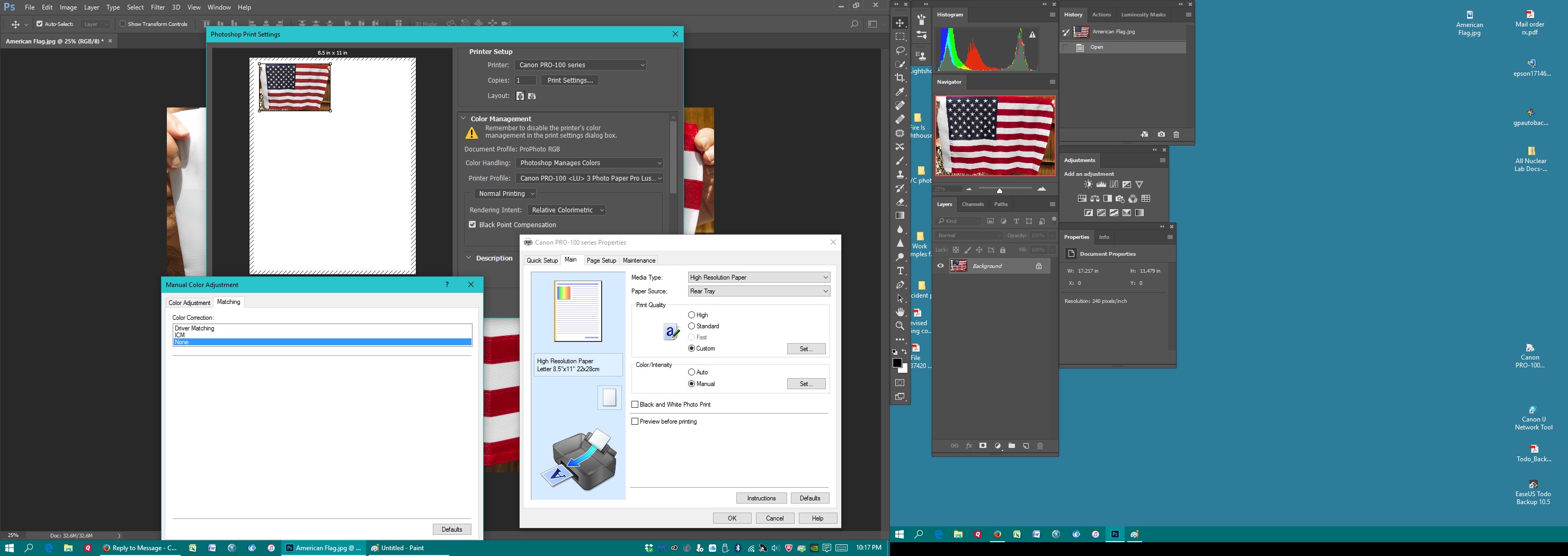 how do I calibrate my canon pixma pro 100 to match... Page 5 Canon