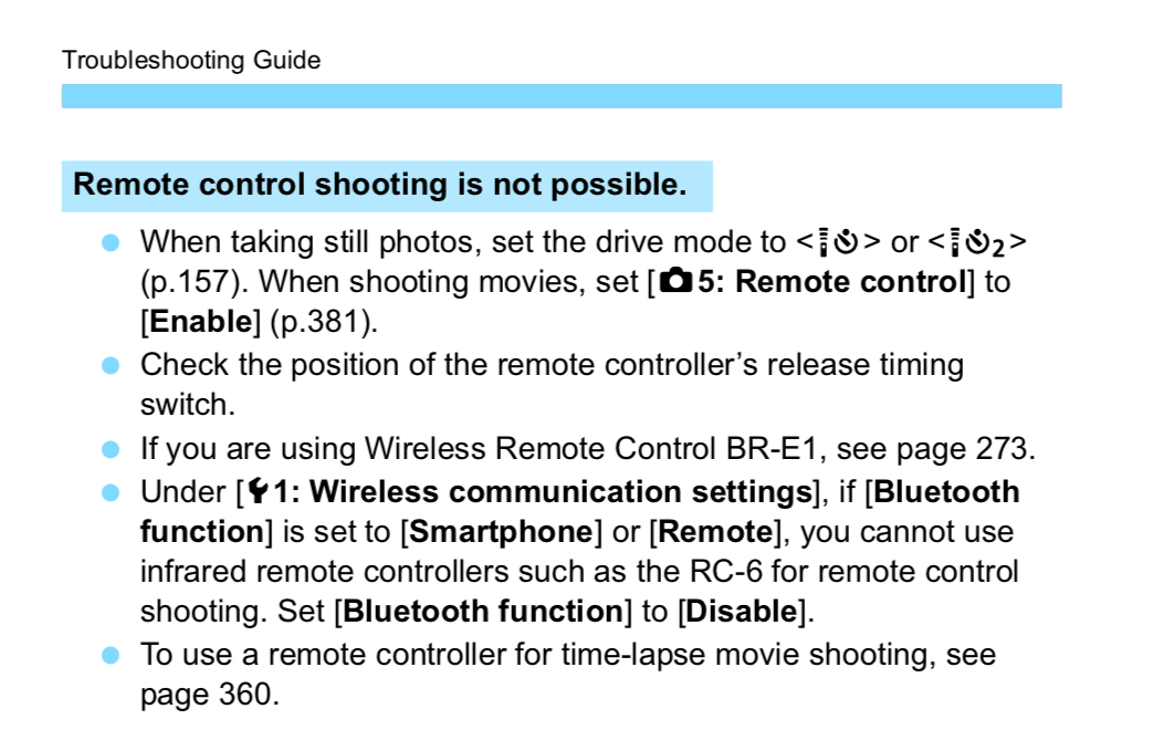 Solved: 6d Mark ii - Drive Mode with remote controller opt... - Canon ...