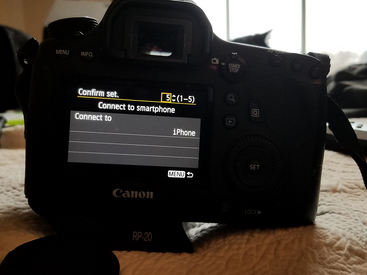 Canon 6D wifi connection to smartphone problem - Canon Community