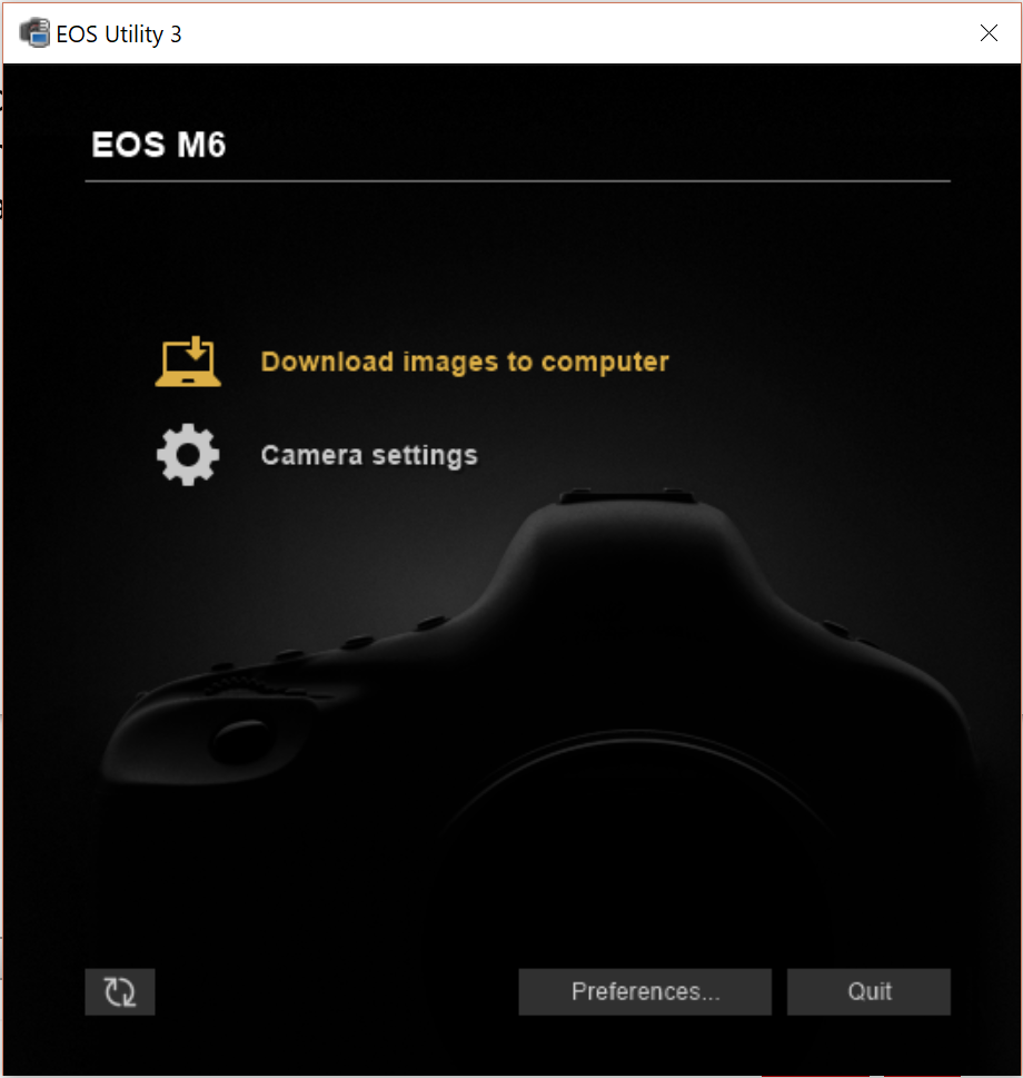 Screenshot of Eos Utility 