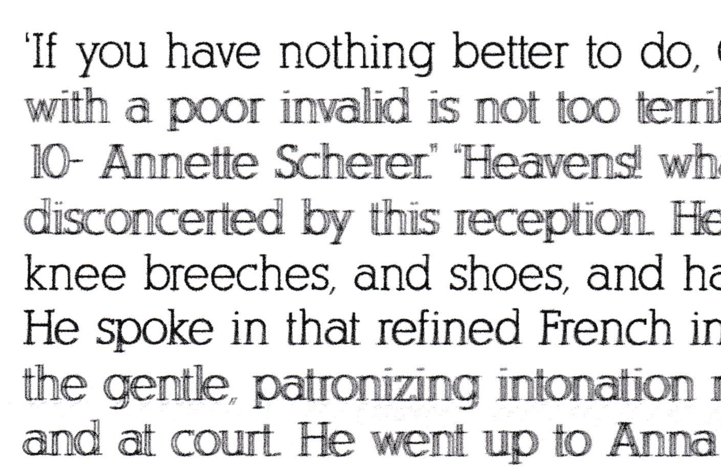 MX922 Ghosting Close-up