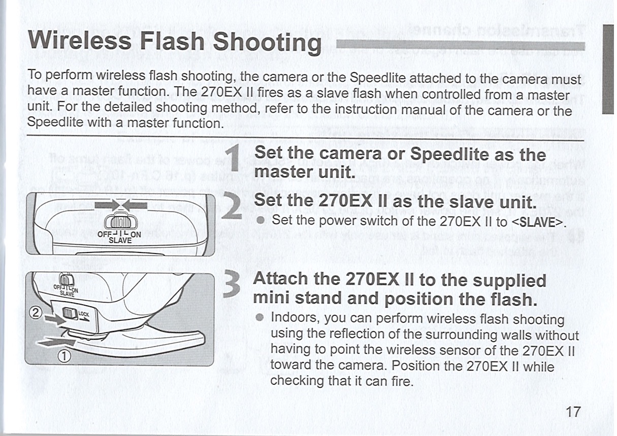 How to connect 430EX III RT with 270EX II ? Canon Community