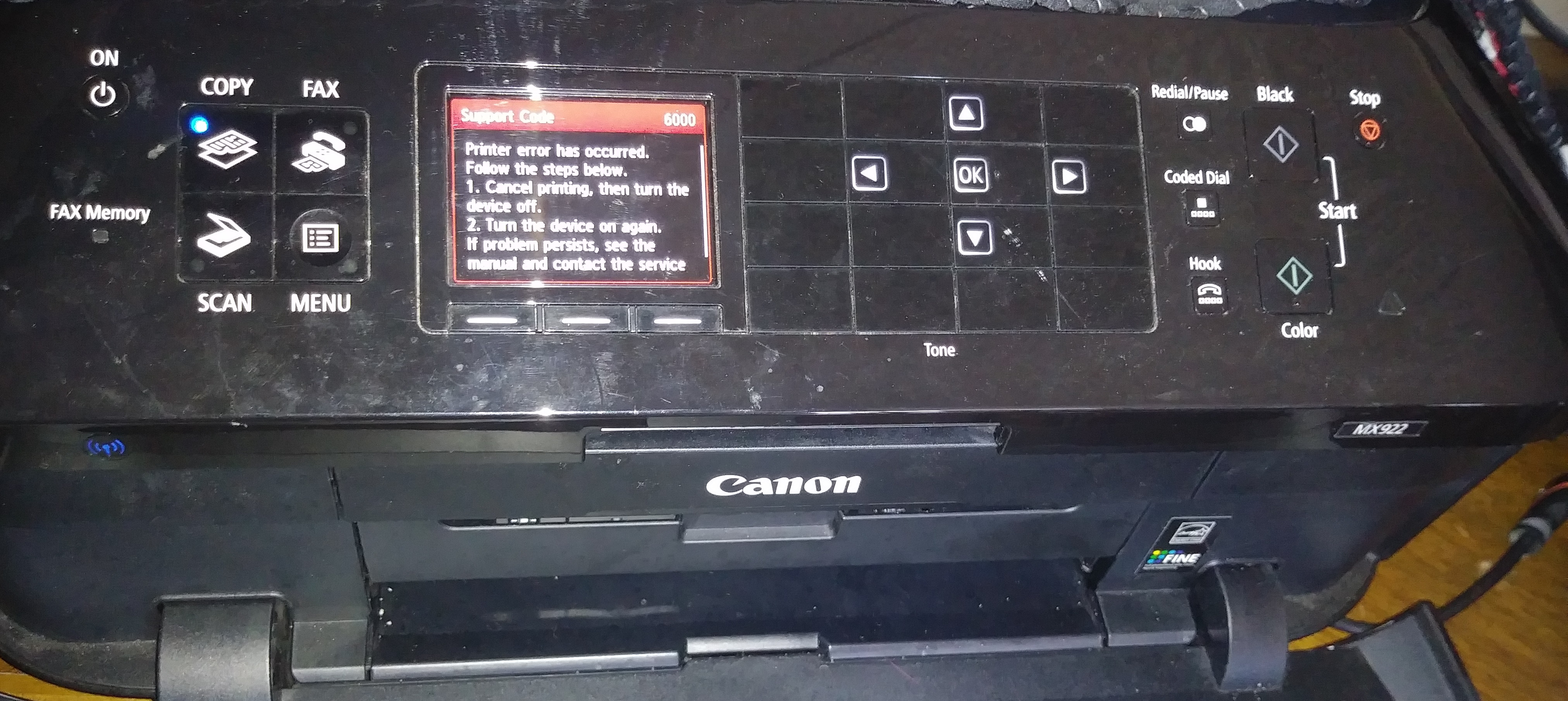 Canon Mx922 Support Code 6000 Please Help Canon Community 6992