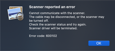 MacOS Preview Error Message