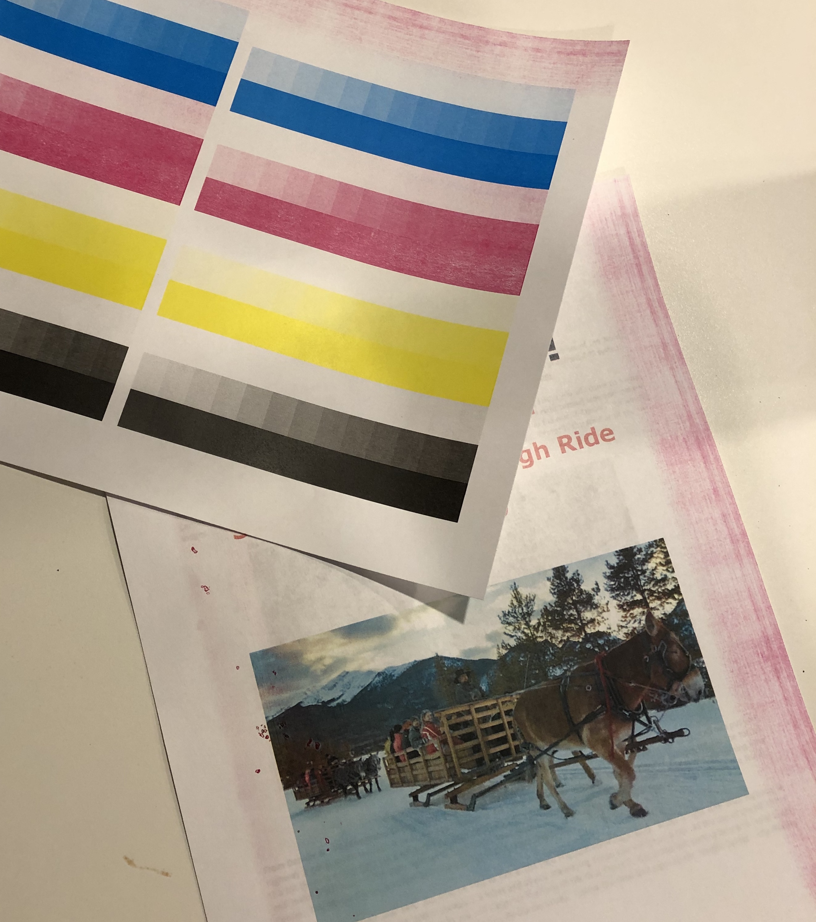 Solved: Cannon imageclass 8280cw - “printing” pink in the ... - Canon ...