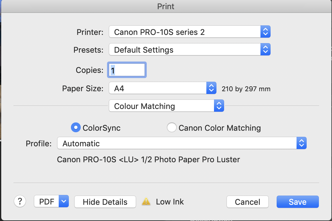 Print Studio Pro mac osx 10.15 Catalina error Canon Community