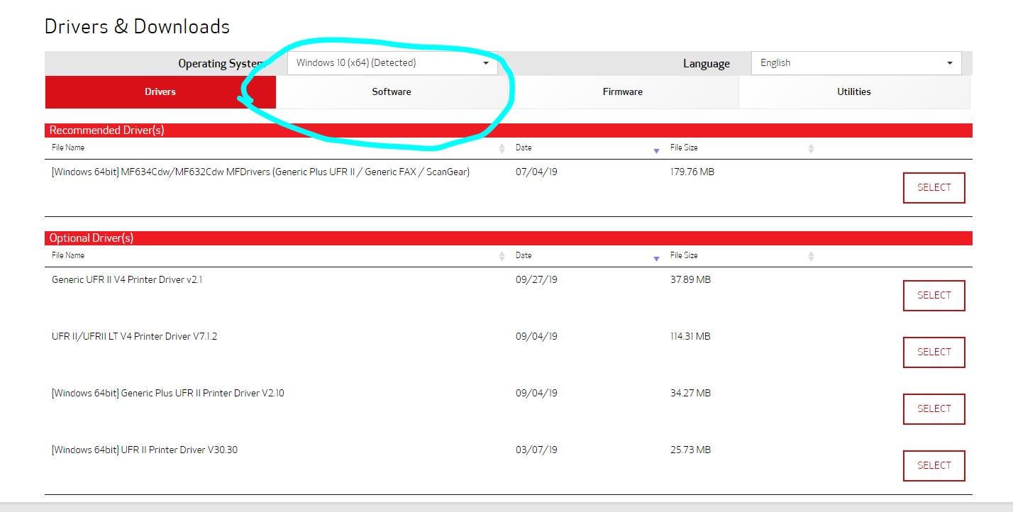 Problem with MF632 scanner driver to computer - Canon Community