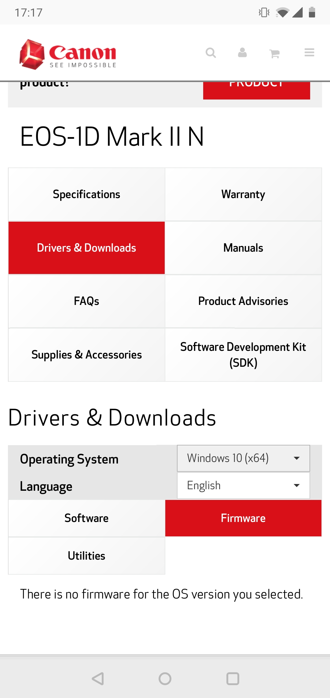 actualizacion firmware canon m50