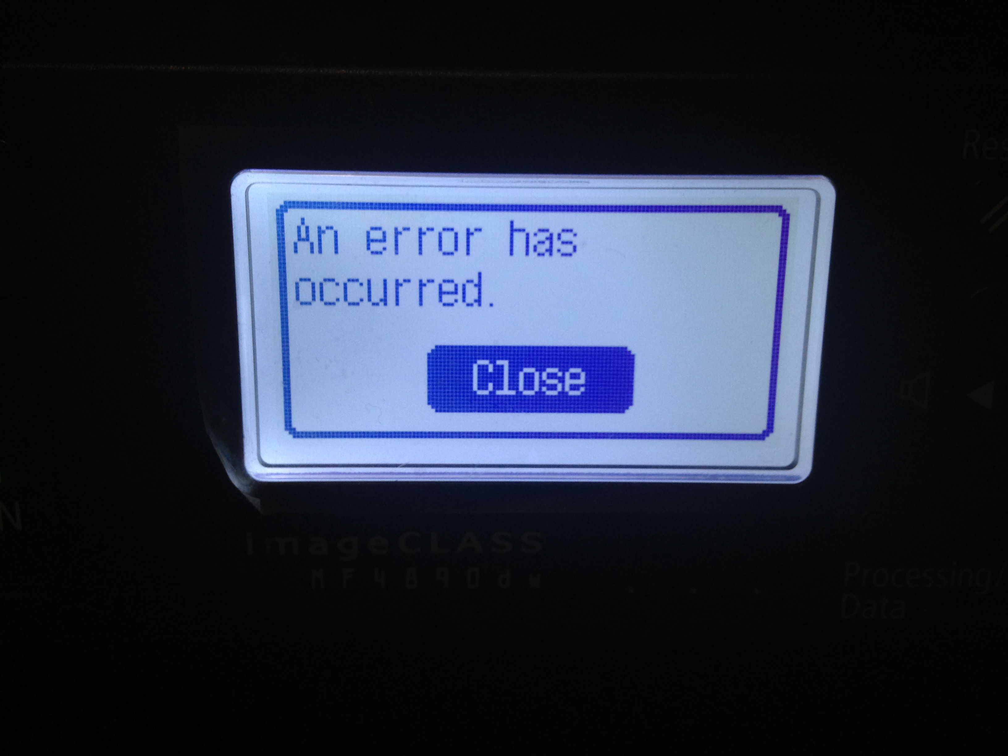 ImageClass MF4890dw scanner not working Canon Community
