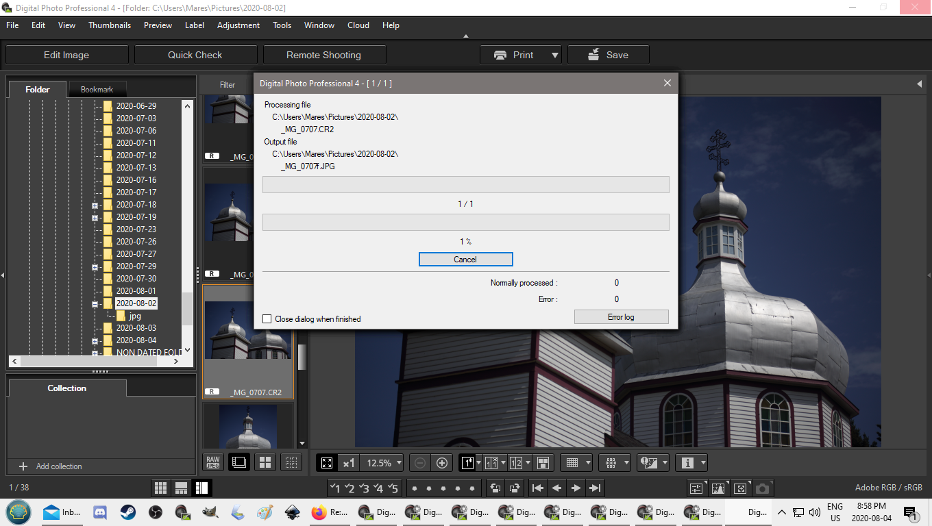Digital Photo Professional 4 Save and Convert Mult... Canon Community