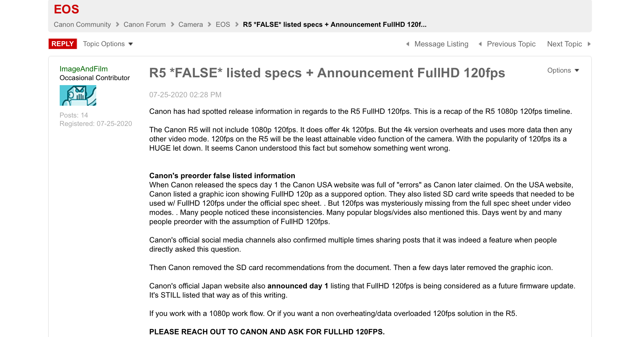 Solved R5 CFexress & SD Cards Canon Community