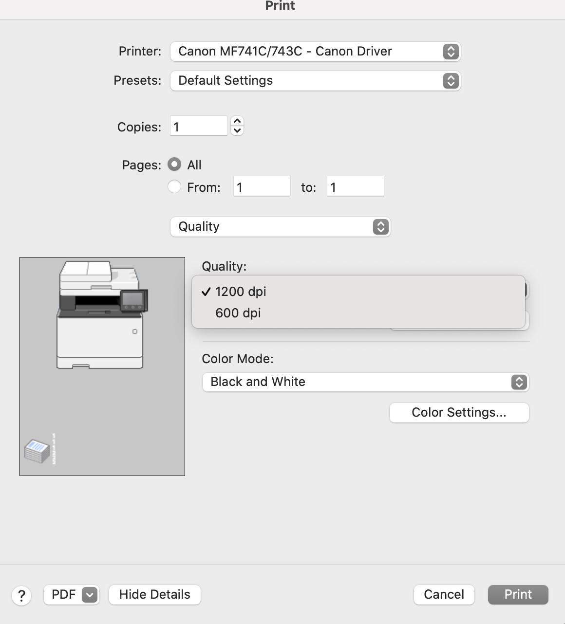 Canon MF743CDW 新品未開封+posadacuetzalan.com