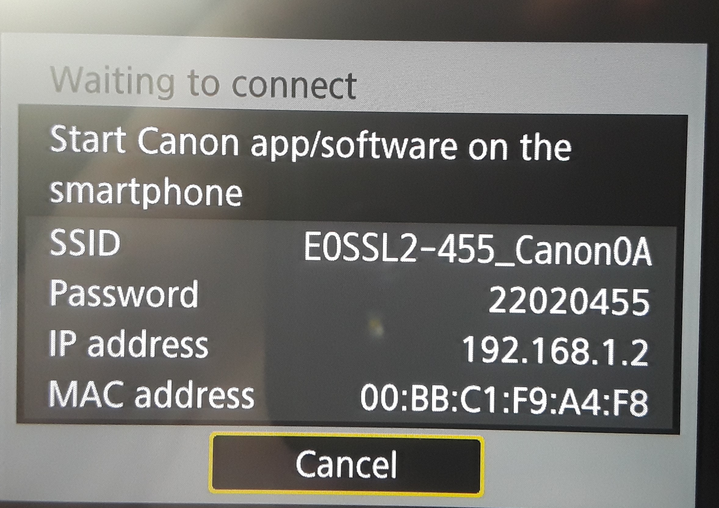 Canon Camera Connect App not connecting to my EOS Canon Community