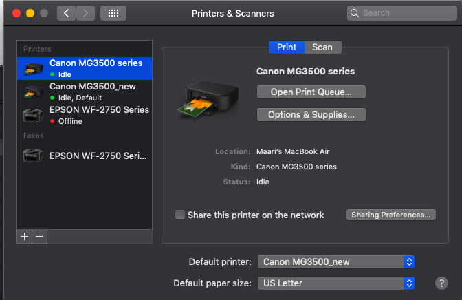 canon pixma app macbook