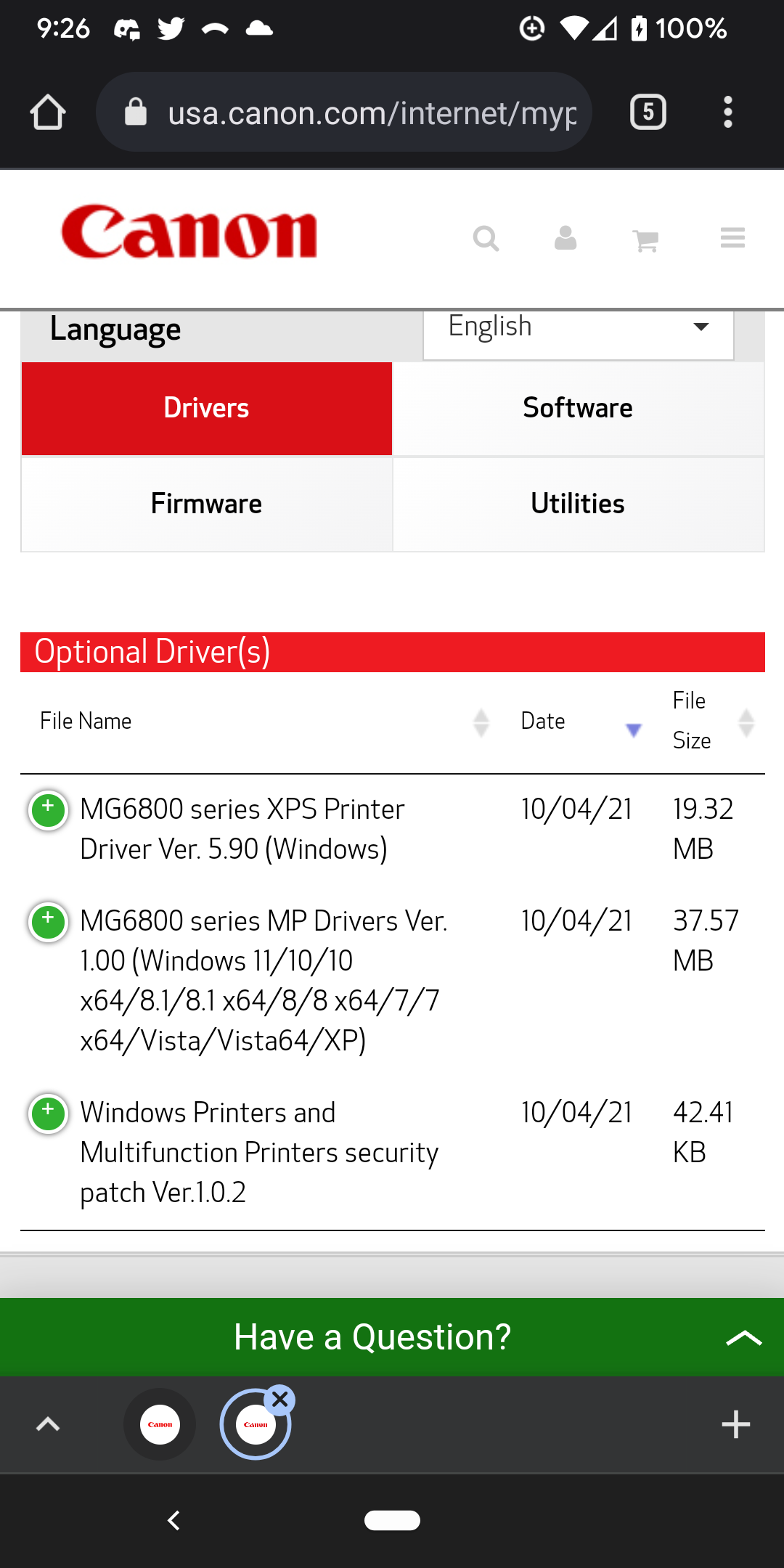 PDF, Chrome, Microsoft Edge, All print blank! Plea... Canon Community