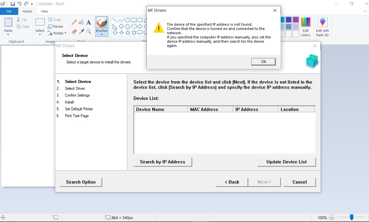 Solved Cannot install scanner drivers for Image Class D57... Canon