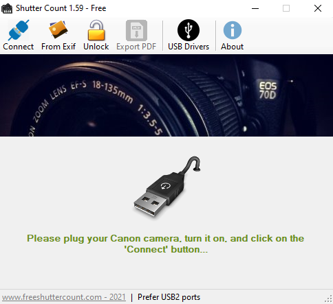 'FreeShutterCount' Program