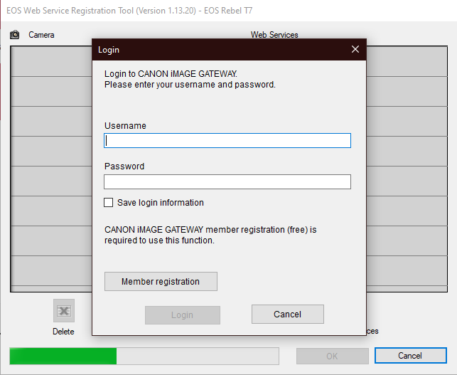 EOS  Registration Tool Failing Canon Community