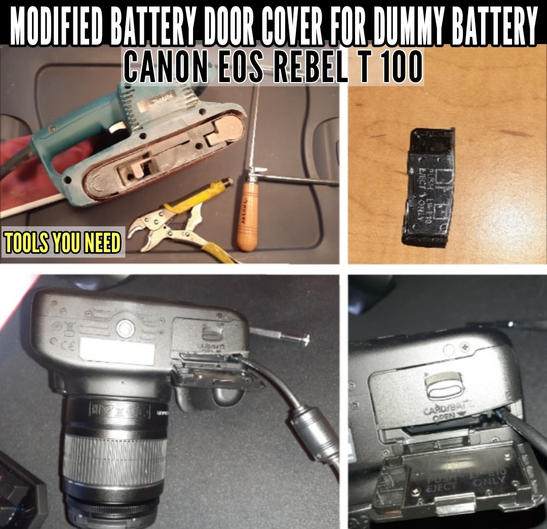 Solved Canon EOS Rebel T100 Dummy Battery Question Canon Community