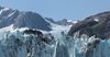 Glacier in Chugach National Forest near Whittier, Alaska, August 7, 2019, panorama, EOS 80D, hand held from deck of moving boat, stitched using hugin, Canon EF 100-400mm f/4.5-5.6L IS II USM