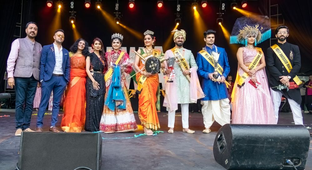 Judges plus pageant winners