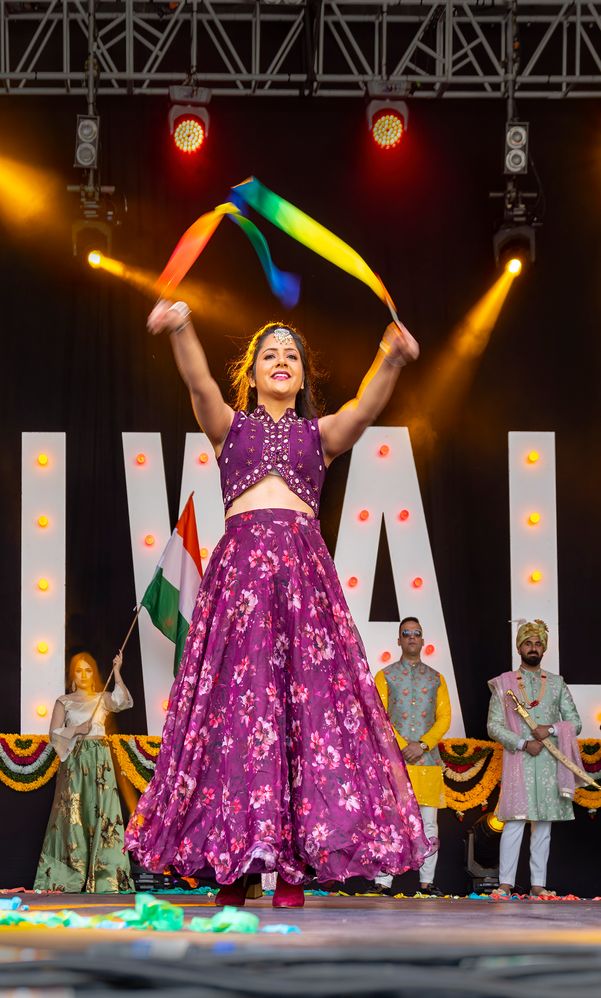 A pageant contestant struts her stuff