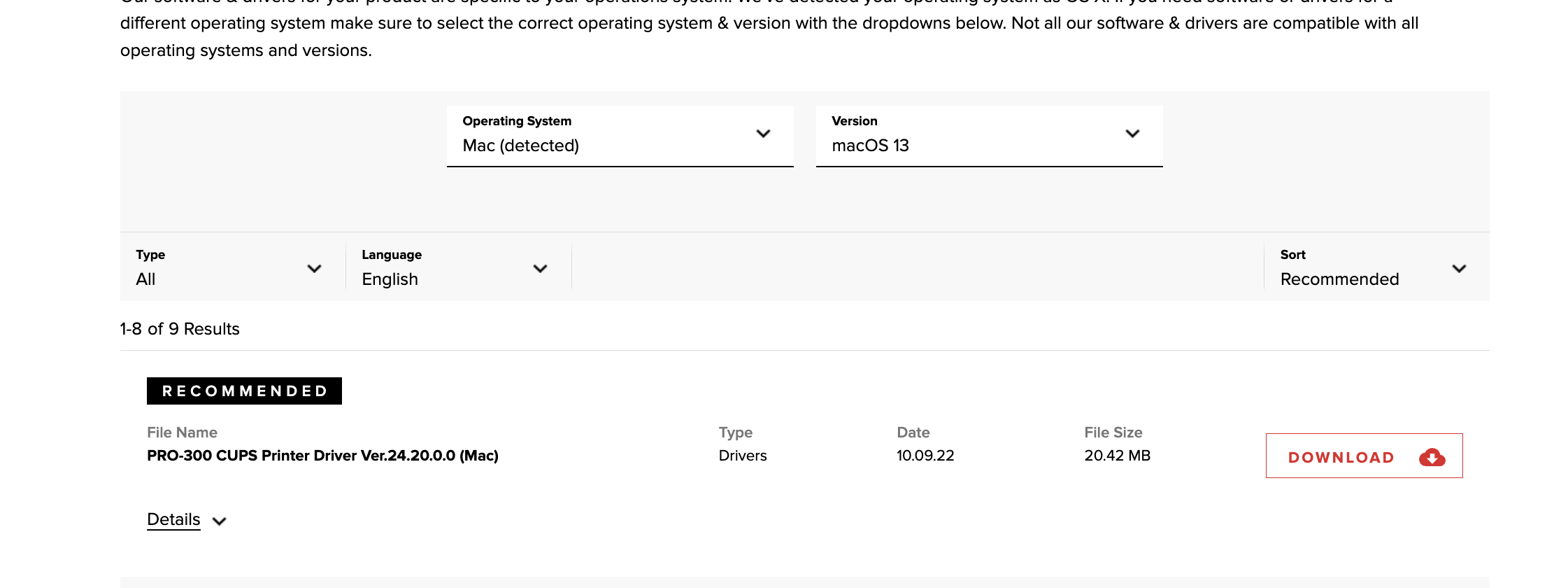 canon printer drivers for macos monterey