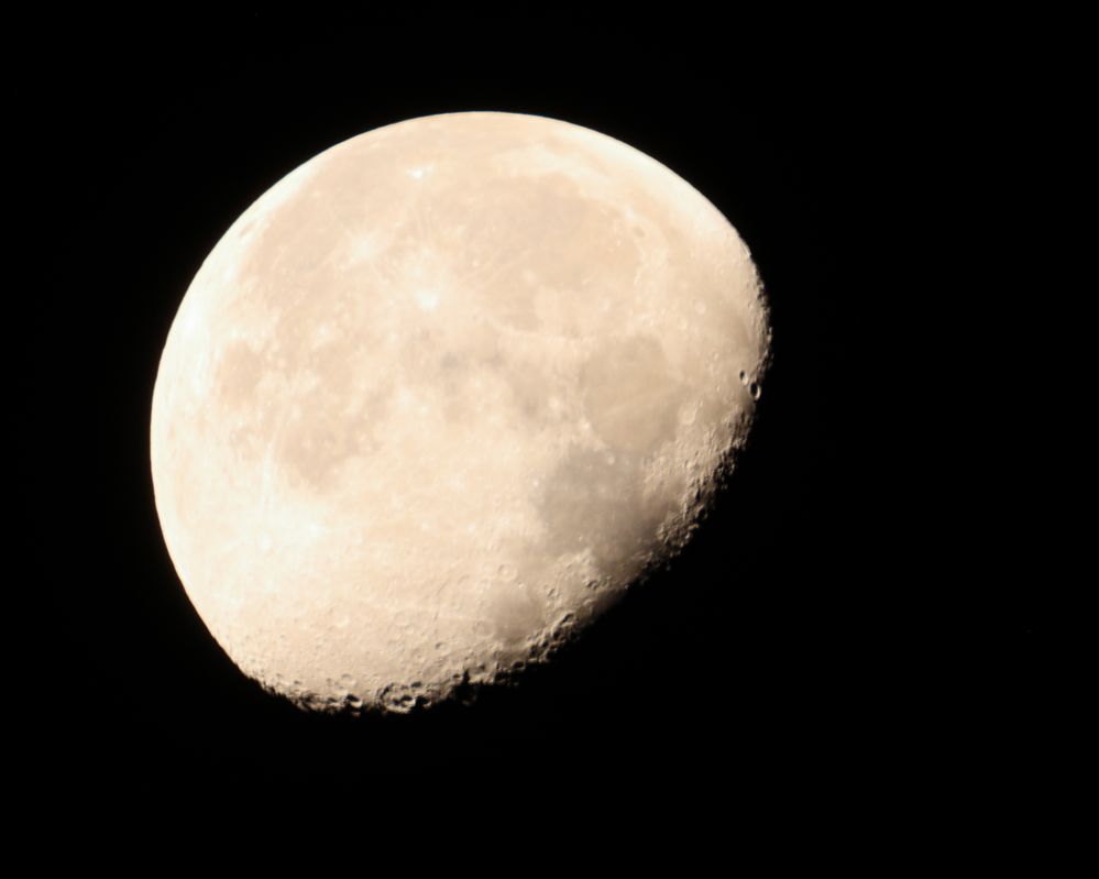 Moon seen from Norman, Oklahoma, September 14, 2022