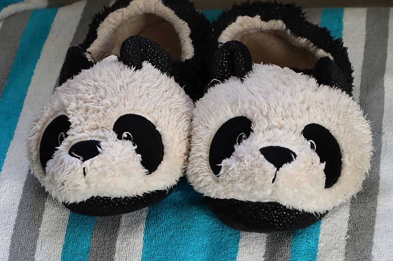 Baby best sale panda slippers