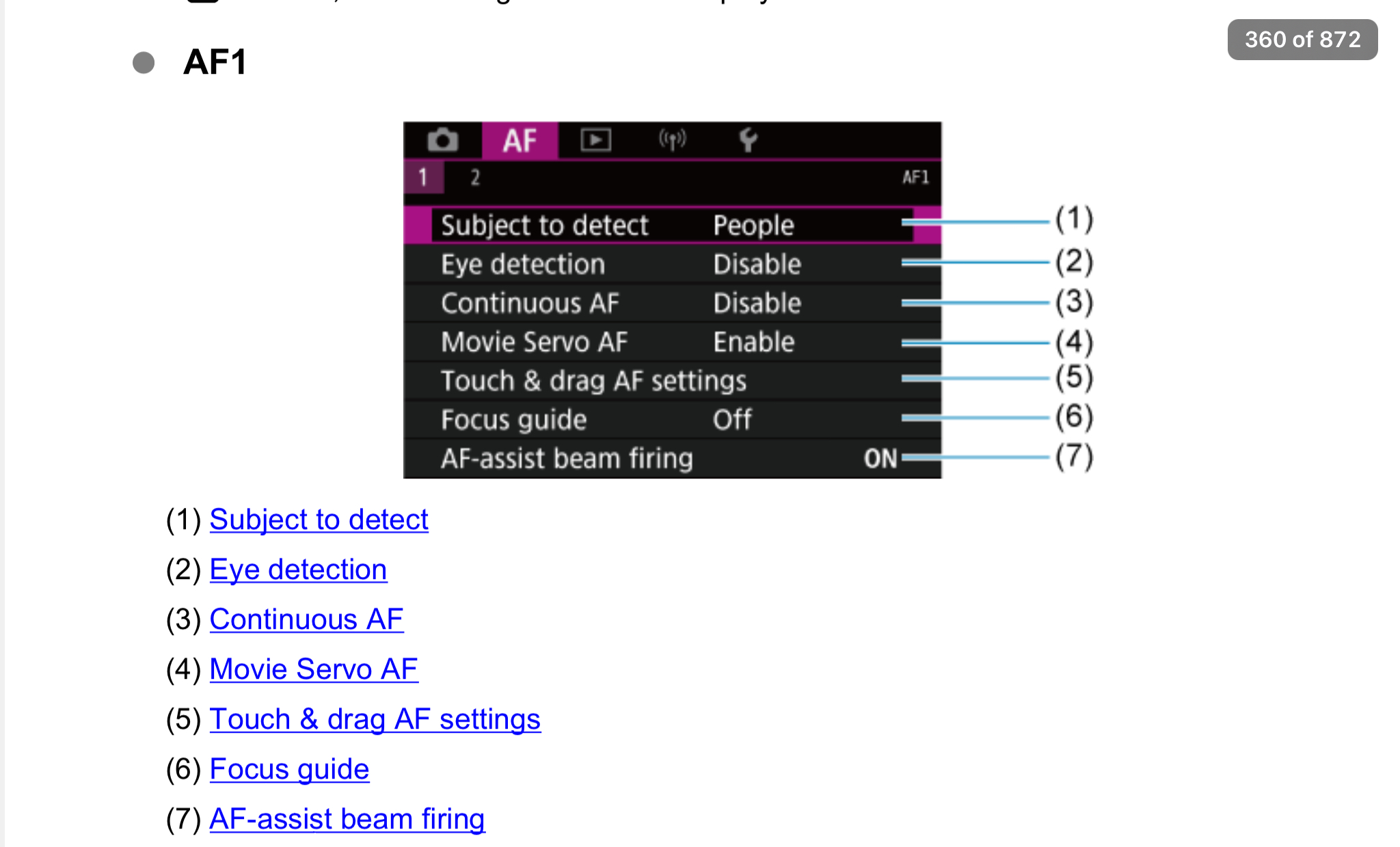 canon r5 mark 2 eye tracking