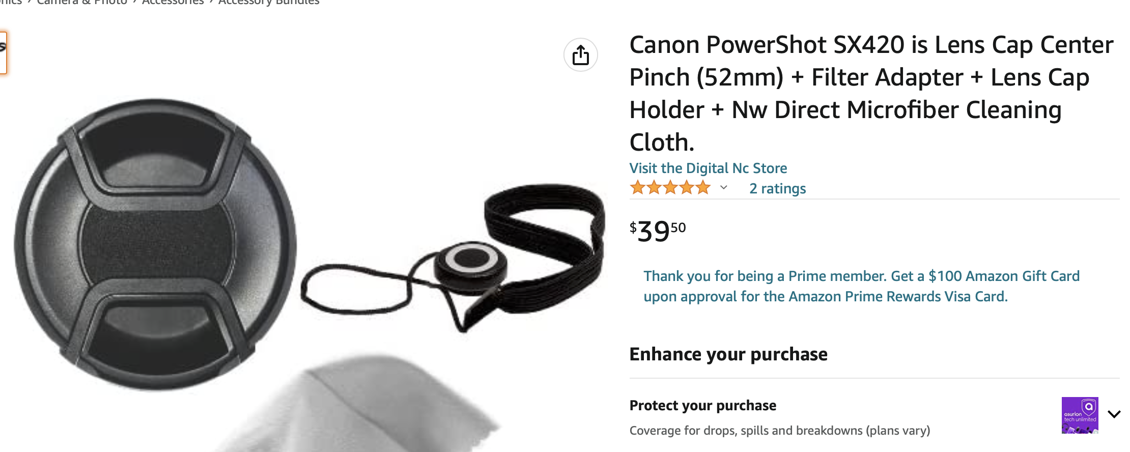 Lens cap size for powershot sx420 is camera Canon Community