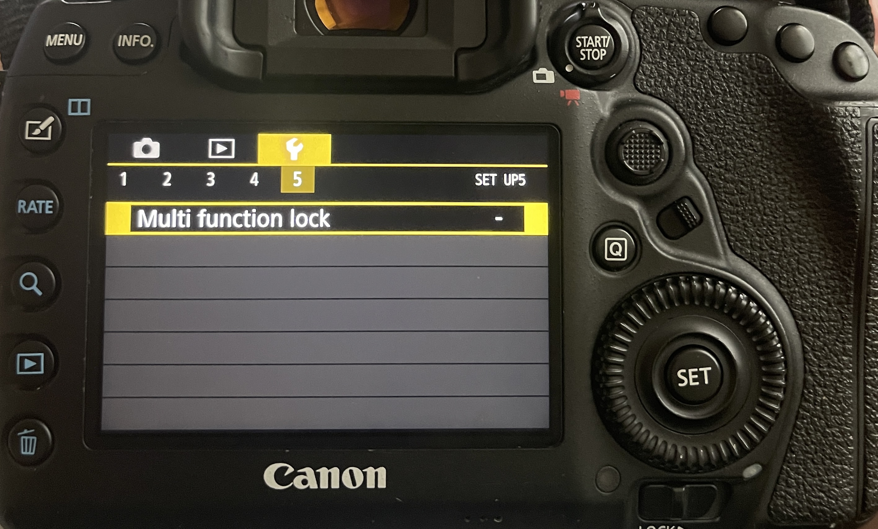 Solved URGENT EOS 5D Mark IV multiple menu icons and op... Canon