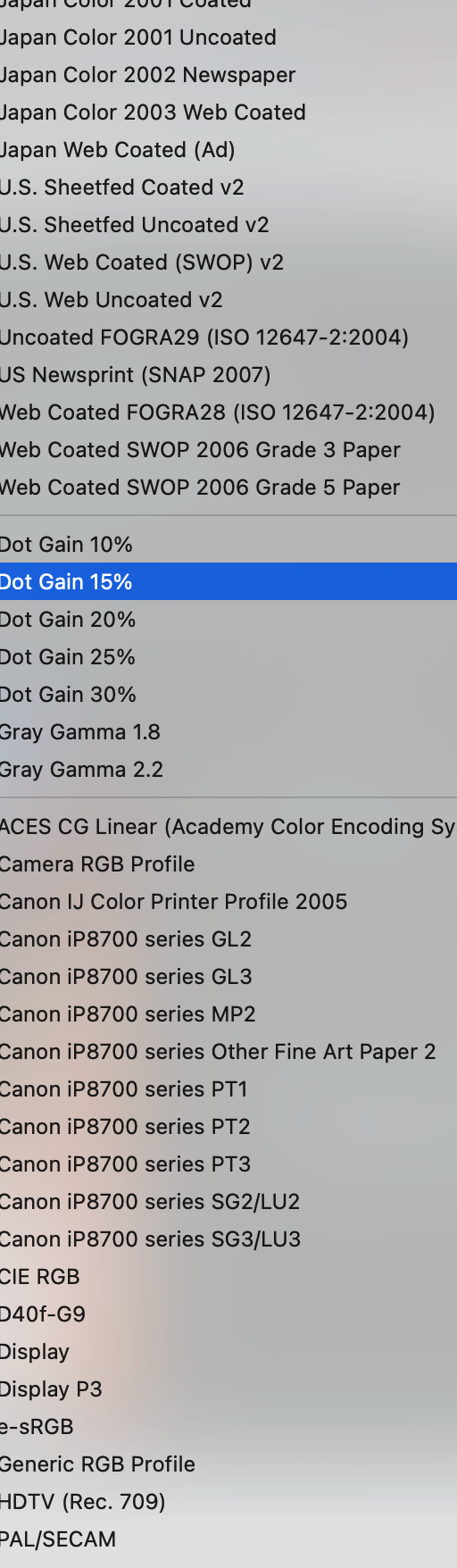 PIXMA iP8720 icc profiles for Lightroom Canon Community