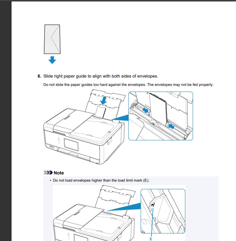 TR8620a on Mac Envelopes print backward Canon Community