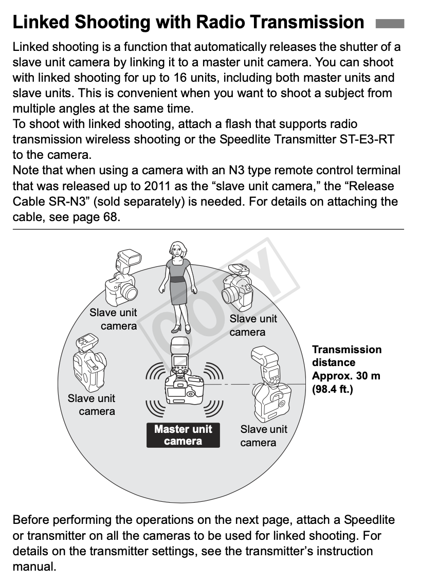 Speedlite 600EX IIRT "Linked Shot" can someone... Canon Community
