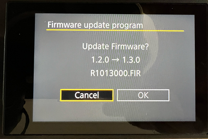 firmware update canon eos r10