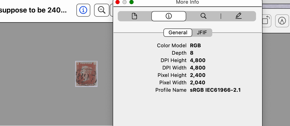 What Preview in Mac shows as 4800
