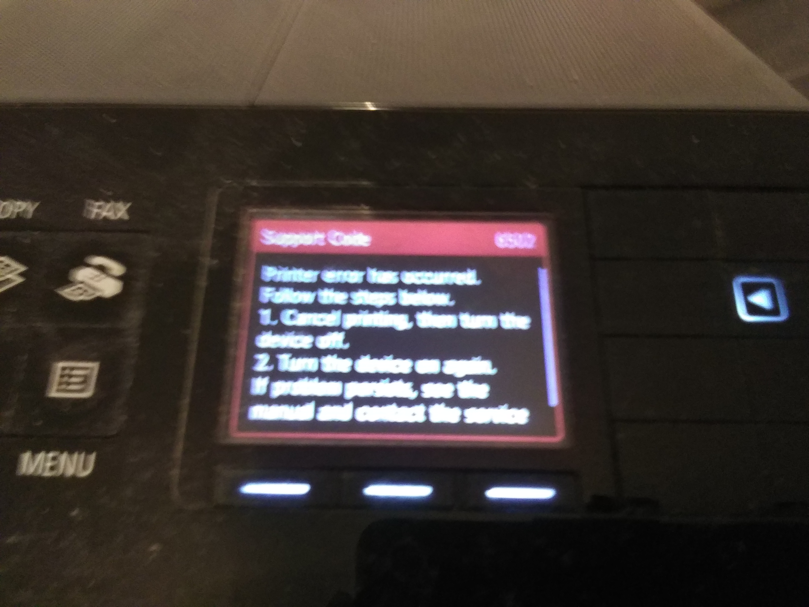 Re: Printer error - Canon Community