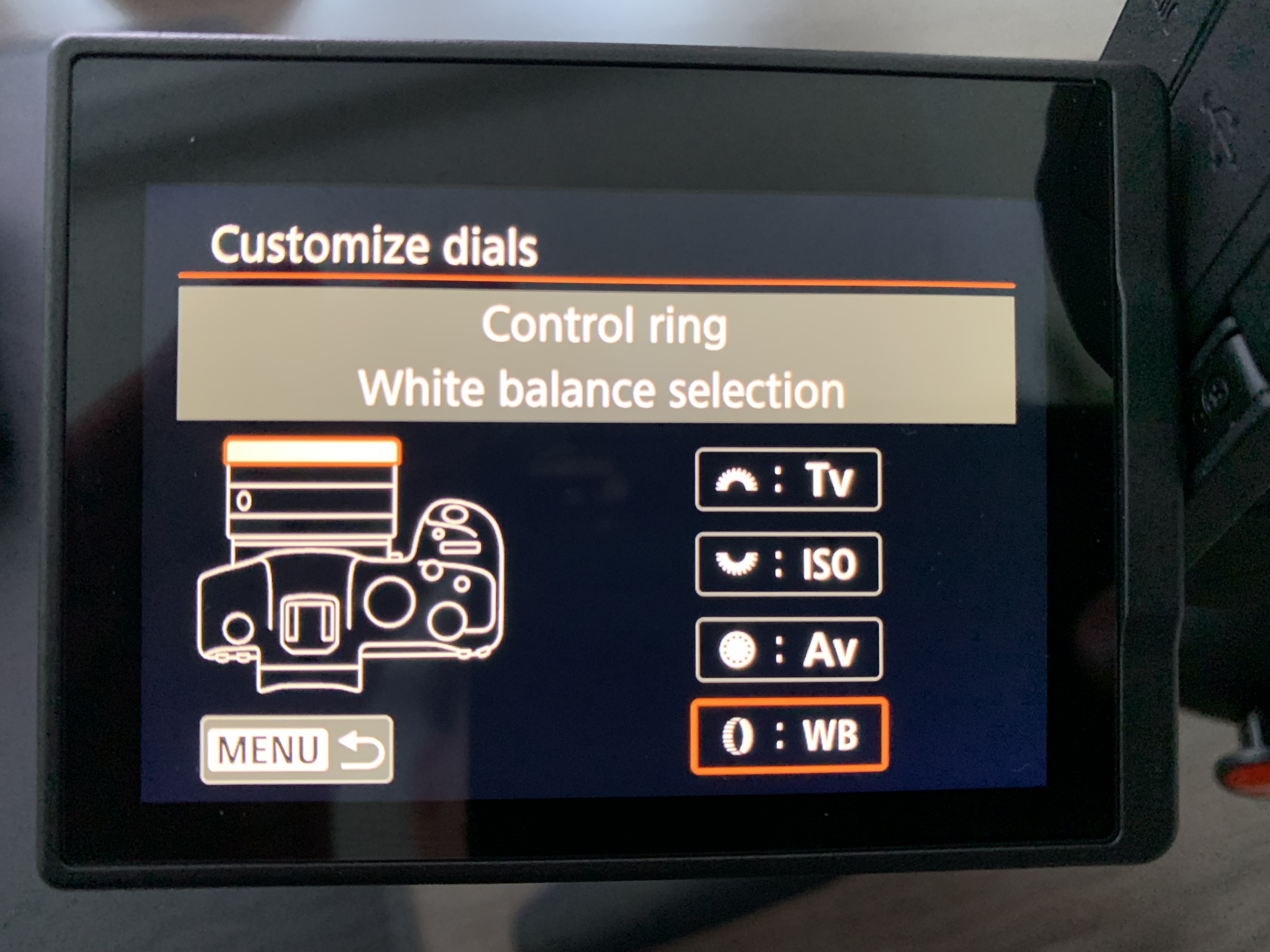 EOS R6 customize dials control ring with holding m... - Canon Community