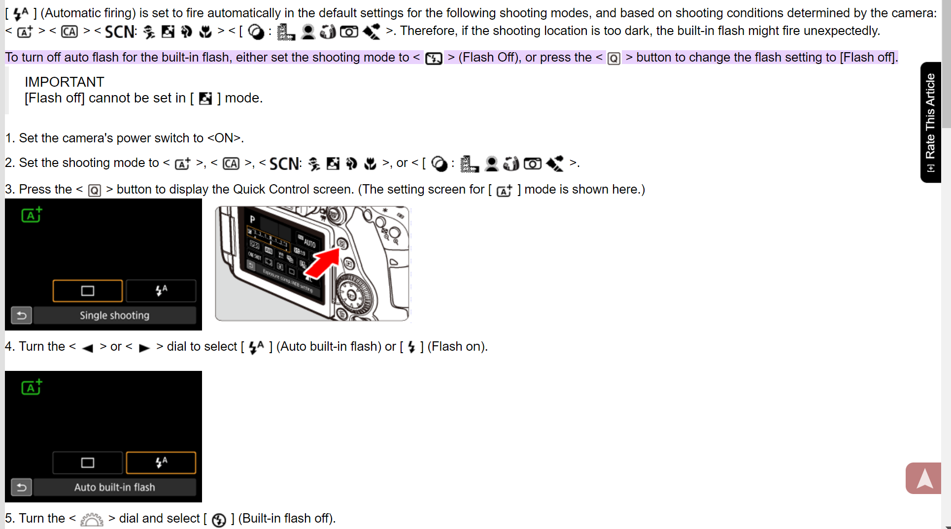 Pop up flash canon 80d not working correctly Canon Community