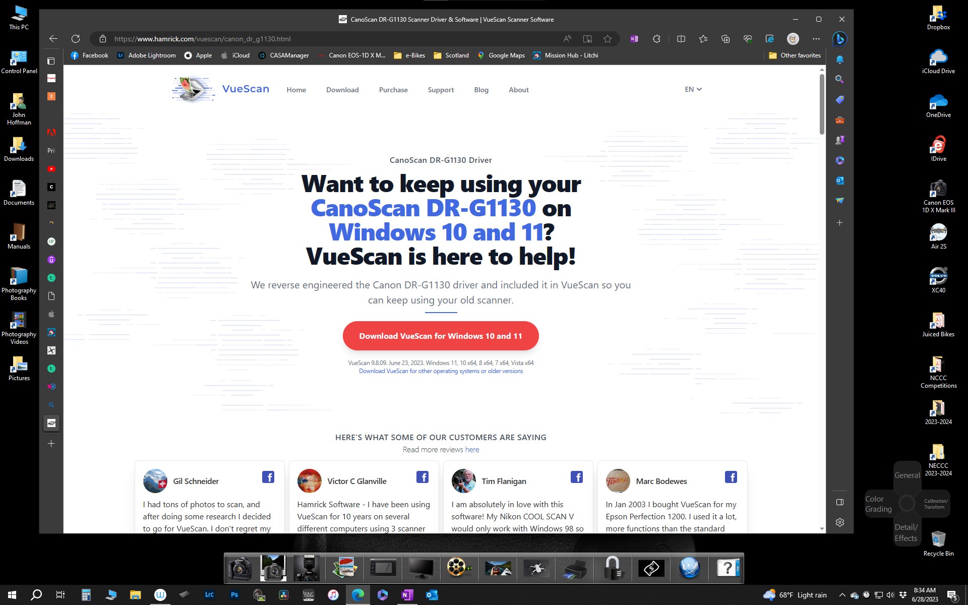 DRG1130 Document Scanner windows 11 drivers? Canon Community