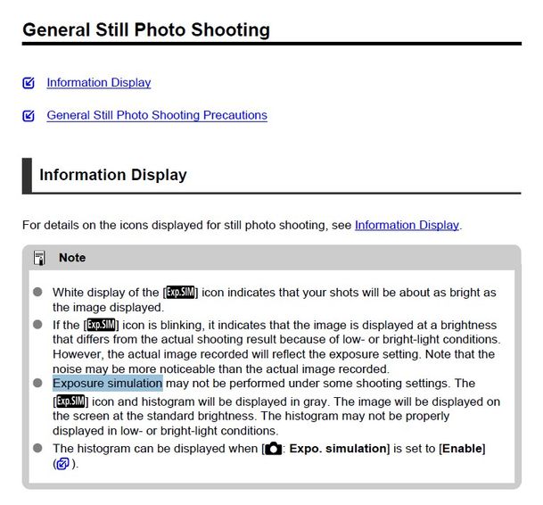 Solved Re R5 screen and viewfinder not showing changes w... Canon