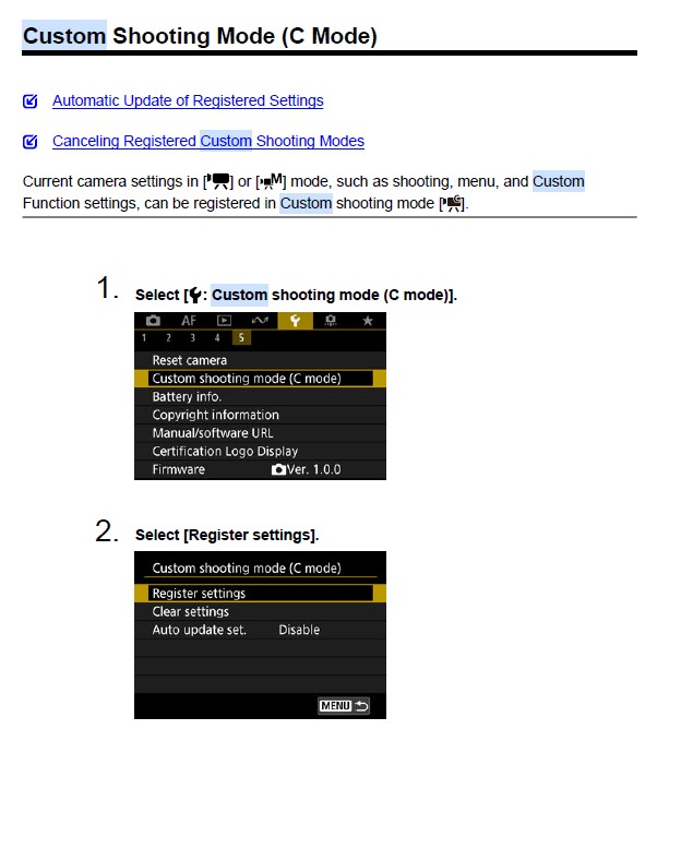 canon m50 webcam settings
