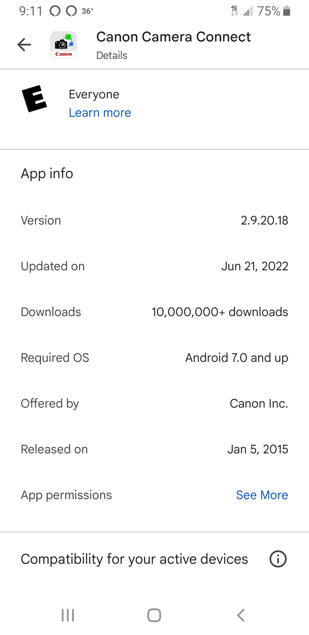 Solved Camera Connect App (Android) says EOS R50 is not s... Canon