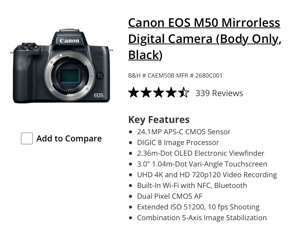Canon M50 Mark II -- Not taking photos - Canon Community