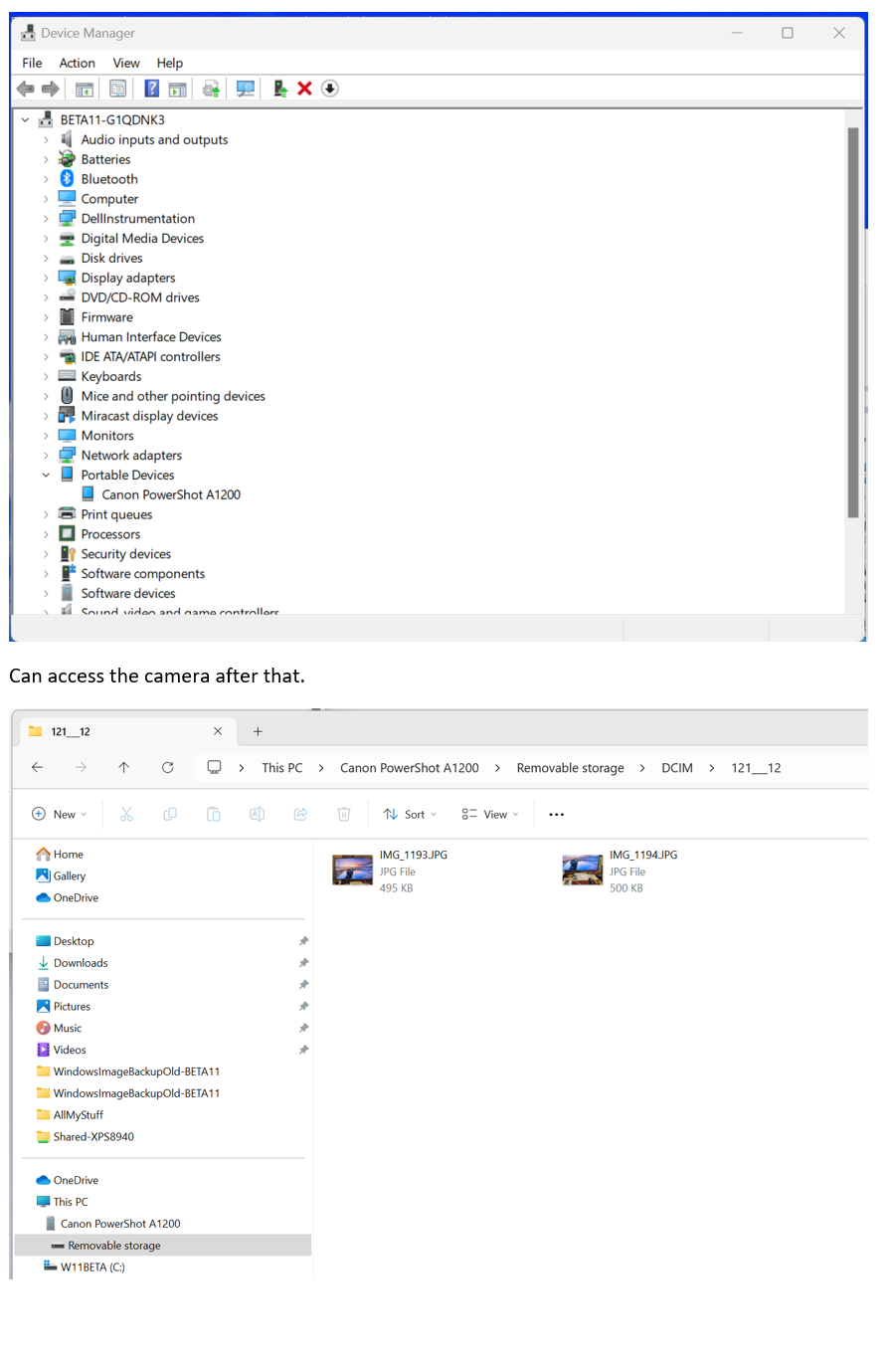 Canon PowerShot A1200 stopped working with Windows... Canon Community
