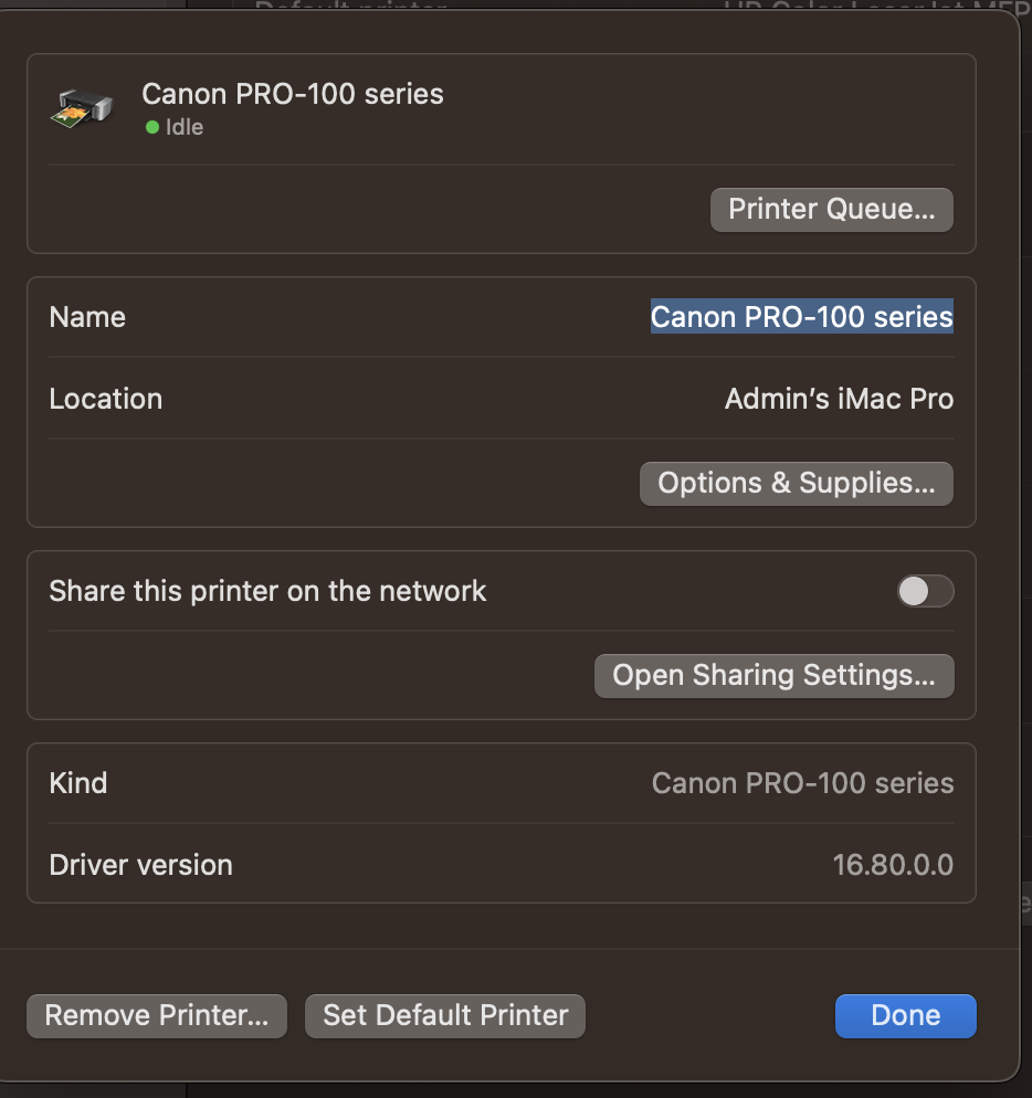 Solved Re PIXMA PRO100 colors off, driver reinstallatio... Canon