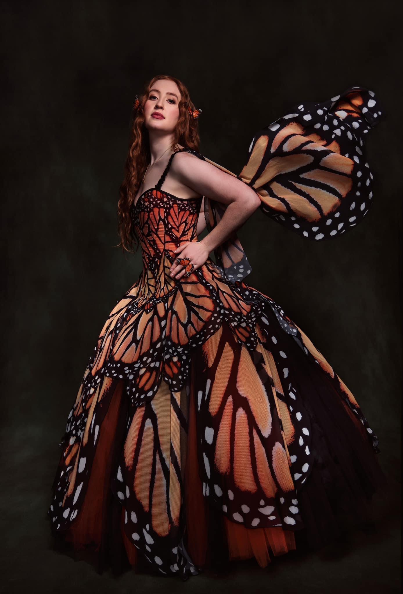 monarch butterfly prom dress