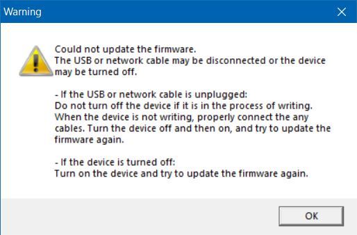 Cannot Update Firmware On MF753Cdw Using Canon Fir... - Canon Community